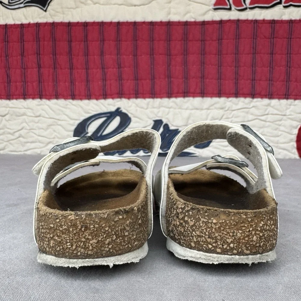 Size 30/c12 - Birkenstock Arizona Birko‎ Flor White Buckles Kids